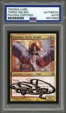 Terese Nielsen SIGNED MTG Magic Gathering Basandra Battle Seraph PSA Shadow-Auto