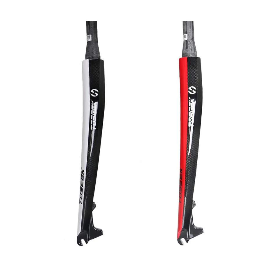 TOSEEK Carbon Fiber Bicycle Fork 26/27.5/29in MTB Bike Tapered Rigid Fork 28.6mm - Image 4 of 4