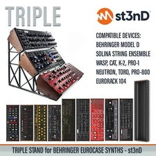 TRIPLE STAND for BEHRINGER 70HP/80HP EURORACK CASE SYNTHS