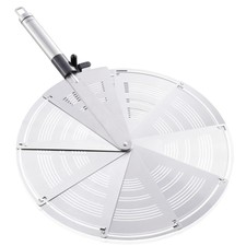 Leifheit Folding Splash Guard, Pan Splash Guard, Space-Saving, Stainless Steel