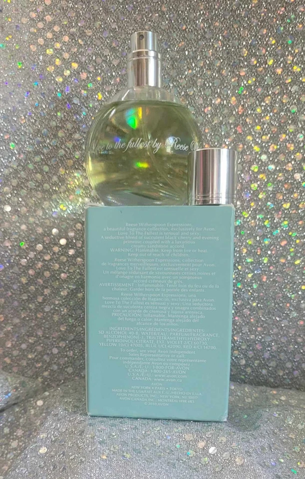 Avon LOVE TO THE FULLEST por Reese Witherspoon Perfume Spray Nuevo en Caja ~ ENVÍO AL DÍA SIGUIENTE Foto 3 de 4