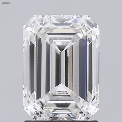 4.18ct Emerald Cut Lab-grown Diamond IGI Certified E Colour VS2 Clarity