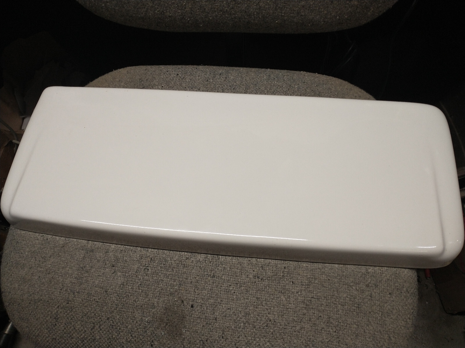 American Standard F4049 toilet tank lid, white, damaged see photos eBay