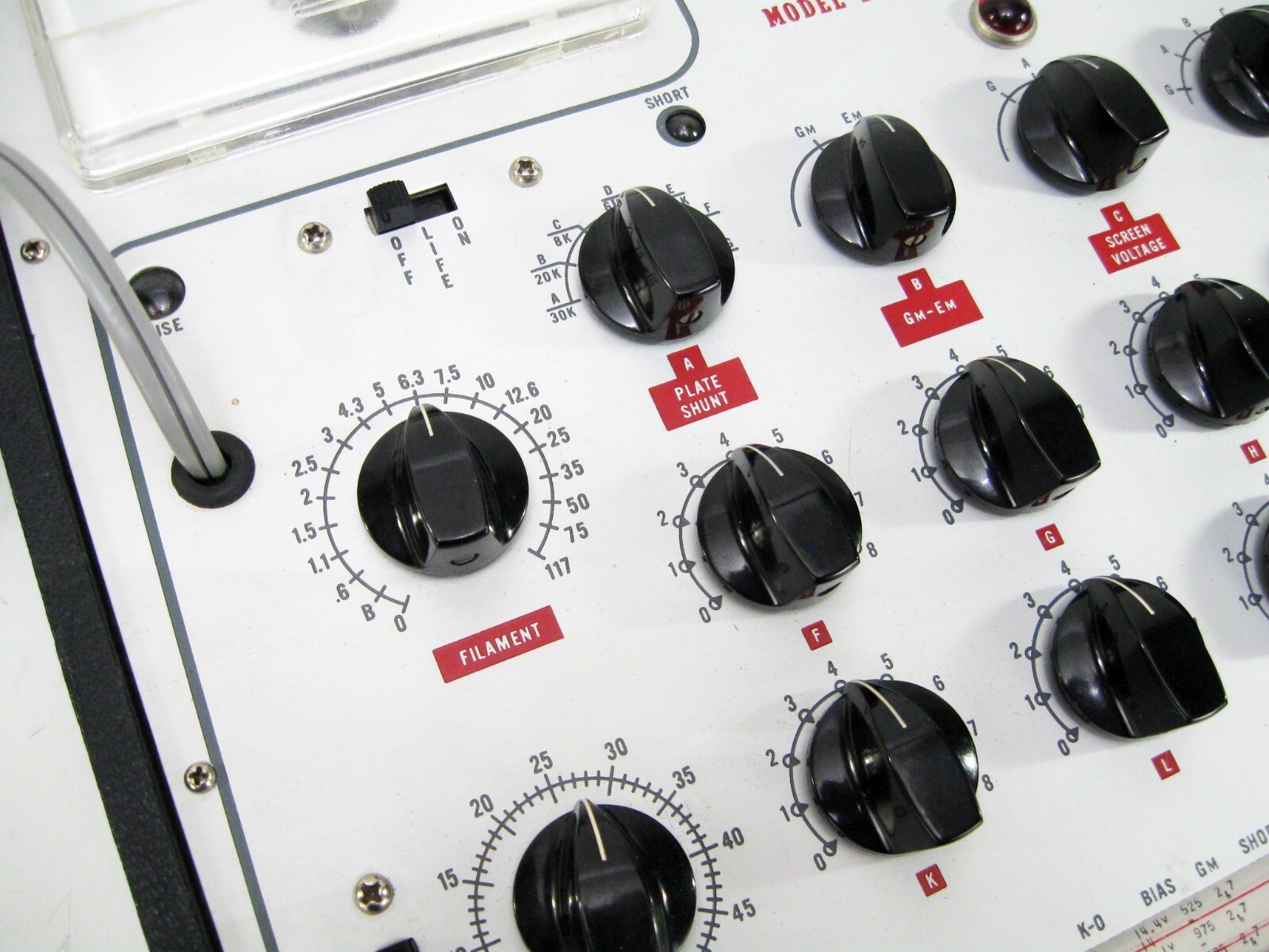 PRECISE 111 VACUUM TUBE TESTER WITH DOCUMENTATION EXCELLENT COSMETICS