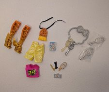 Monster High Doll Accessory Lot Clothes Boots, Keys, More