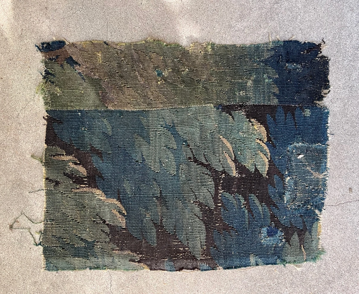 A FRENCH TAPESTRY FRAGMENT, EARLY 16TH CENTURY in United Kingdom