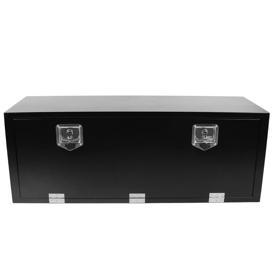 48"X18"X18" Steel Underbody Truck Trailer Tool Box+3pcs 18"x18" Mounting Bracket - Image 3 of 4