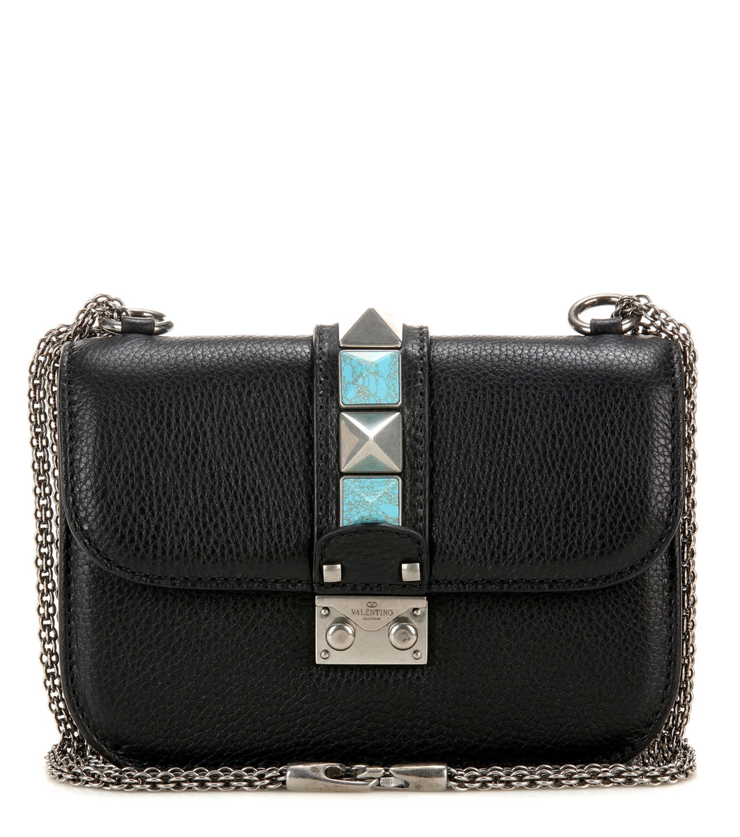 Rockstud leather backpack Valentino Garavani Black in Leather