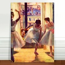 Edgar Degas Three Ballet Dancers ~ FINE ART CANVAS PRINT 8x10"