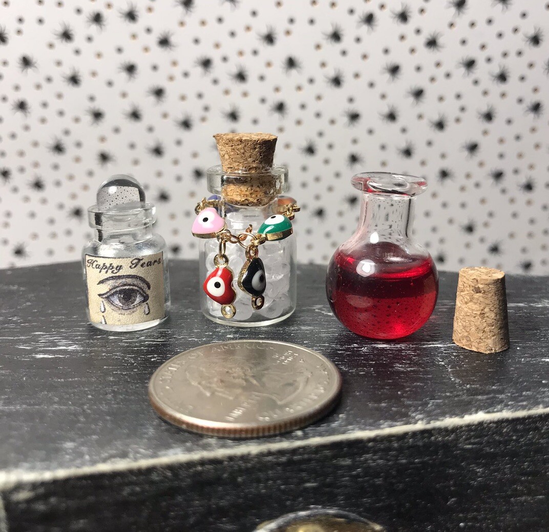 Set Of  3 Miniature Bottles