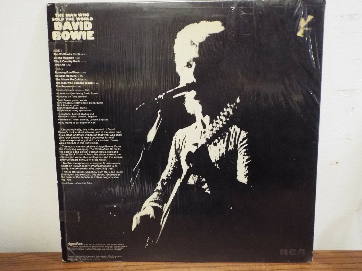 DAVID BOWIE THE MAN WHO SOLD THE WORLD 1970 GLAM ROCK LP VINYL