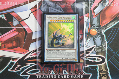 YuGiOh Hi-Speedroid Clear Wing Rider LED8-EN006 1st Edition Ultra Rare ...