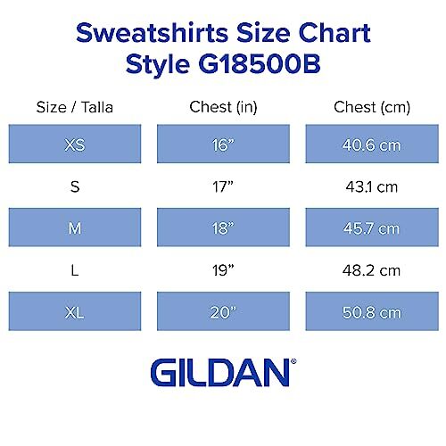 Youth Hoodie Sweatshirt, Style G18500B Large Navy - Picture 6 of 7