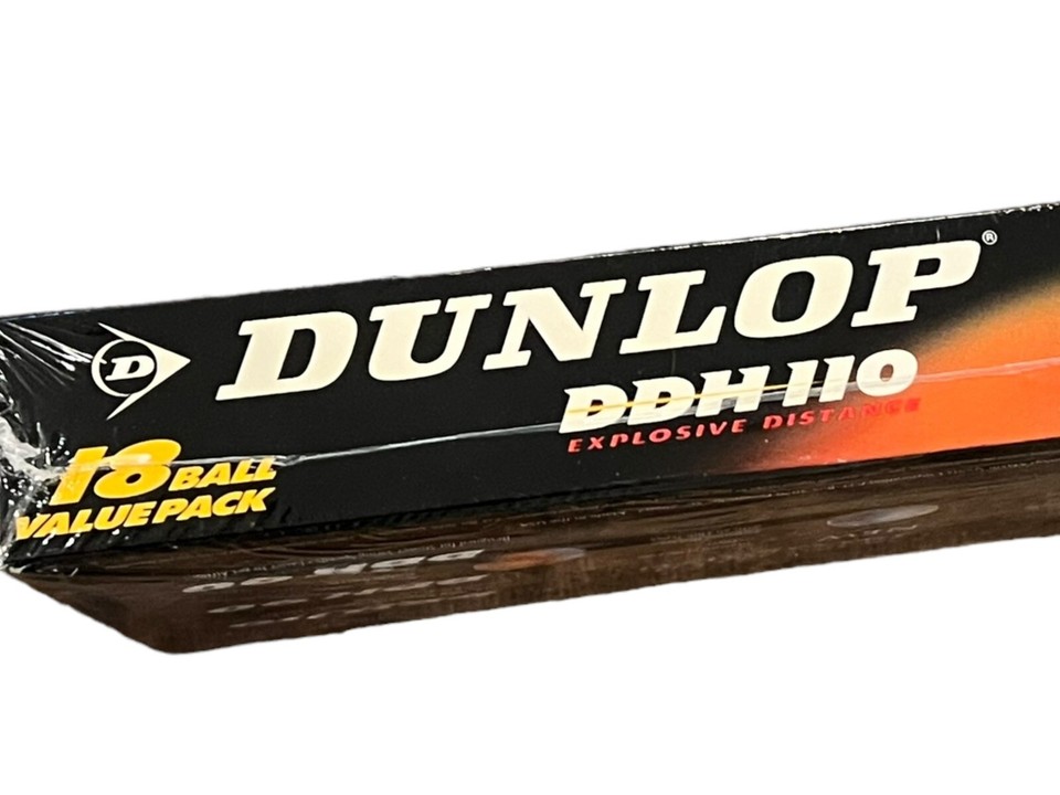 Dunlop DDH 110 Explosive Distance Golf Ball Sleeves 6 Boxes = Total 18