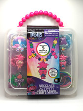 NEW Trolls World Tour Necklace Activity Set w/ 5 Charms 150 Beads  5 Necklaces