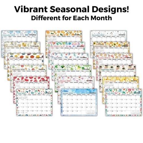 Mini Wall Calendar 2023-2024 8X6 Seasons Use July 2023 to December 2024  Small | eBay