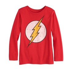 Jumping Beans Youth Boys DC Comics The Flash Long Sleeve Shirt New 4, 8