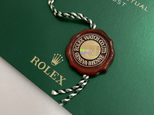 Authentic Rolex Red Hang Tag Hologram Swiss FOR ALL ROLEX'S YEARS 2008-2014 MINT