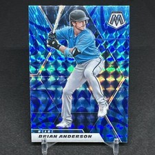 Brian Anderson 2021 Mosaic-Reactive Blue Prizm #196 Marlins⚾️🔥🔥