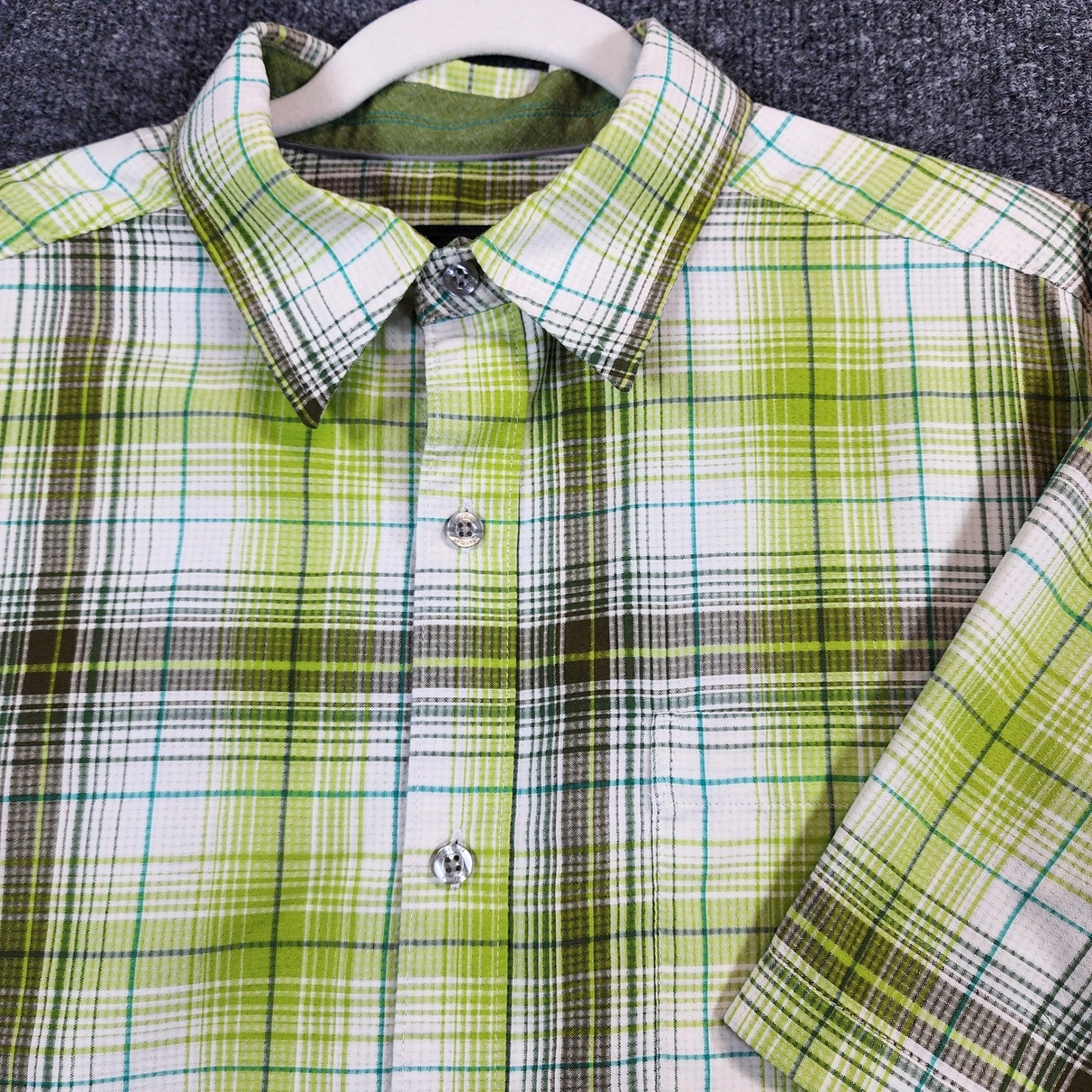 Marmot For Life Men Gorpcore Hiking Outdoor Plaid Travel Camp Shirt Size M