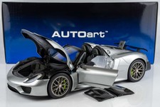 AUTOart 1:12 Porsche 918 Spyder Weissach Package GT Silver Metallic (12123) C...