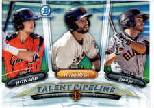 2018 Bowman - Talent Pipeline Ryan Howard, Chris Shaw, C.J. Hinojosa #TP-SFG...