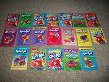 KOOL-AID VINTAGE LOT OF 19 BRAND NEW SEALED PACKETS! FREE FAST SHIPPING!