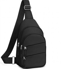 Crossbody Sling Bag for Women Backpack Anti Theft Pocket Outdoor Travel Black