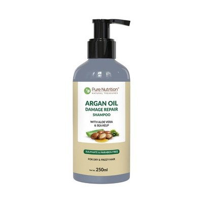 Pure Nutrition Argan Oil Shampoo 250ml | Sulphate & Paraben Free | Moisturizing