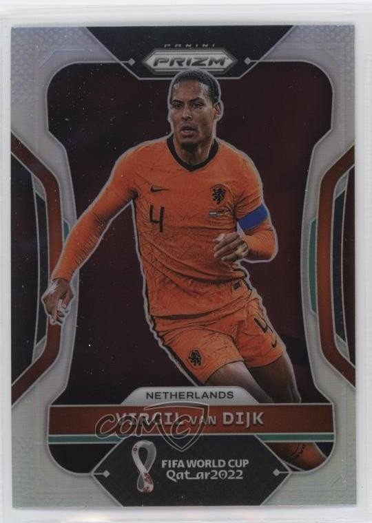 2022 Panini Prizm World Cup Qatar Silver Prizm Virgil Van Dijk #163 13bp
