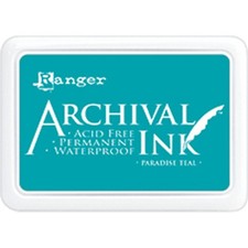 AIP52500 Archival Ink Pad 0 Paradise Teal Color for Scrapbooking Stamping