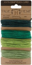 Hemptique Hemp Cord 20lb 120'-Emerald
