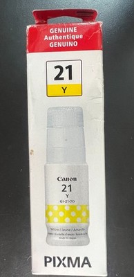 Canon GI-21 67 ml Yellow Ink Canon MegaTank Printers G1220 G2260 G3260 #1059