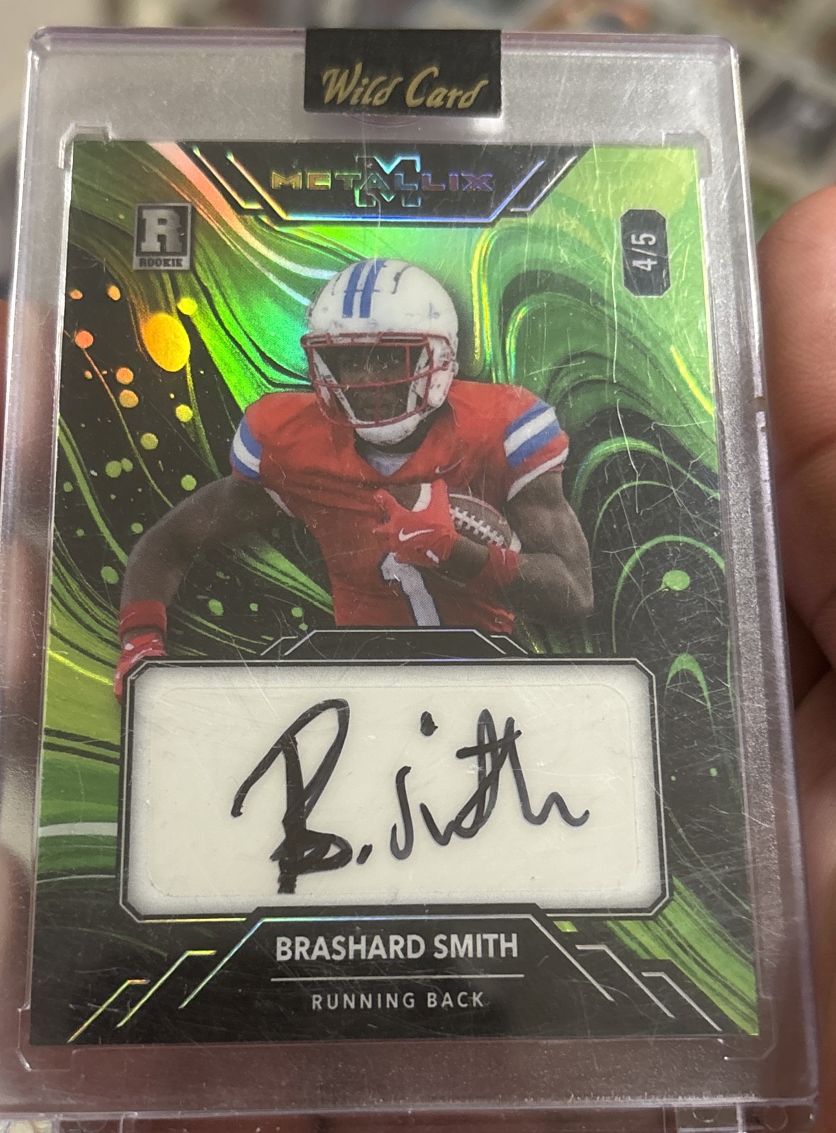 2025 Panin - Draft Picks Autographs Brashard Smith #DPA-BSH Green Prizm (AU, RC)