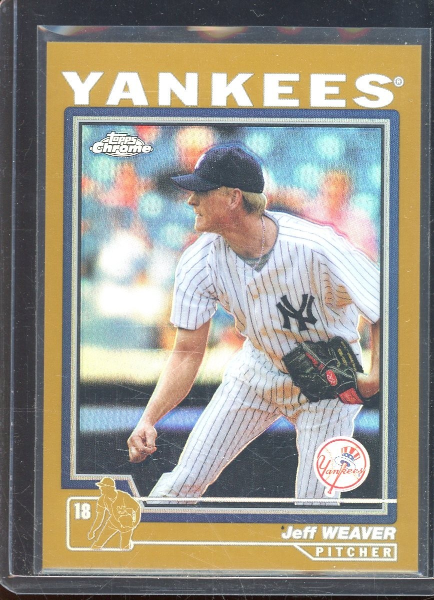Jeff Weaver 2004 Topps Chrome Gold Refractor #33