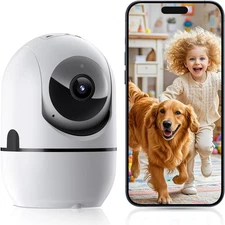 5G&2.4G WiFi Indoor Security Camera 2K Home Security Camera Baby/Dog/Pet Camera