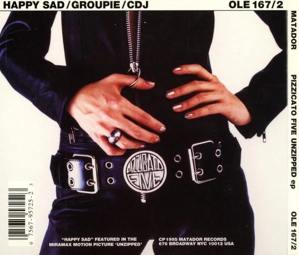 Pizzicato Five Unzipped EP CD USA Atlantic 1995 in digipak with plastic outer - Изображение 4 из 4