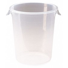Rubbermaid Commercial Fg572724clr Round Storage Container, 18 Qt.