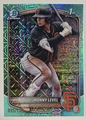 Jhonny Level 2025 Bowman Chrome Prospect Aqua Mojo Refractor #d 95/125 BCP-147
