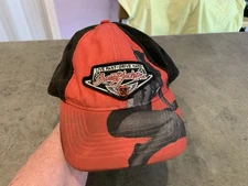 Vtg Barrett Jackson Pinup Live Fast Drive Hard Ball Cap Needs Cleaning RARE!