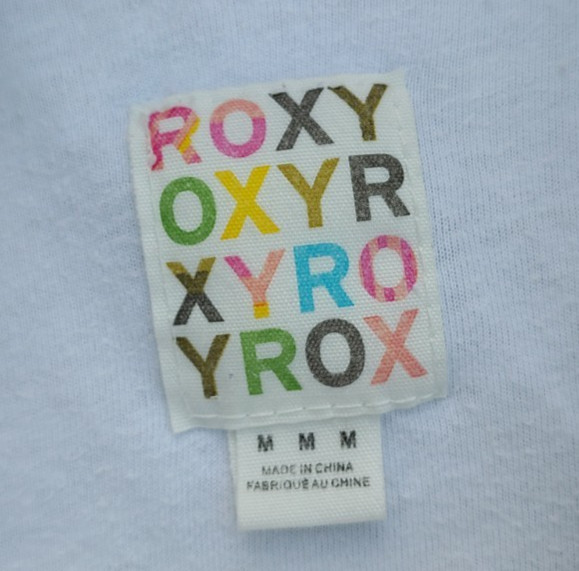 Vintage Roxy White Button Up Double-Breasted Pea … - image 2