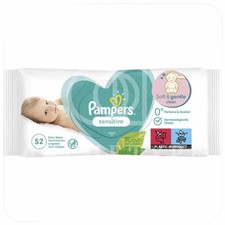 PAMPERS Sensitive Baby Wipes 312 Sheets Gentle Fragrance-Free - (Pack of 6)