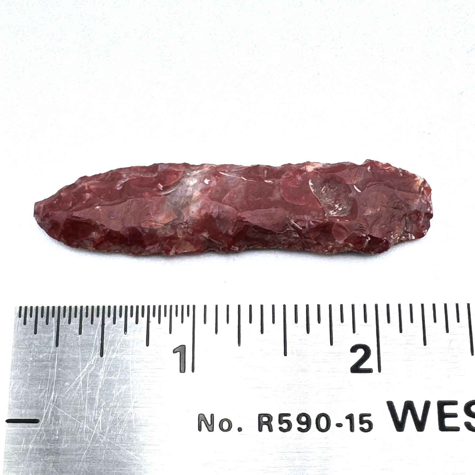 Knife Blade Archaic Point Yavapai Arizona Serrated Jasper 57mm x 14mm x 5mm
