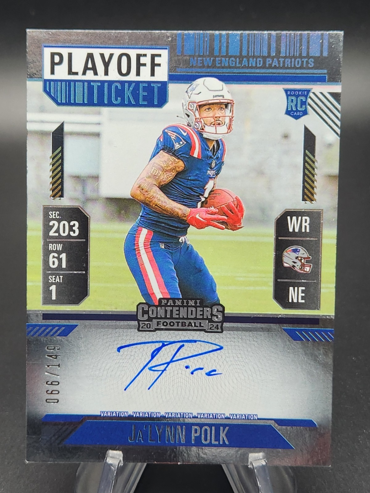 Ja'Lynn Polk Panini Contenders #118 Autograph