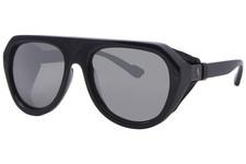 Ferrari FH2002QU 501/5C Sunglasses Black/Polarized Silver Mirror Pilot 57mm
