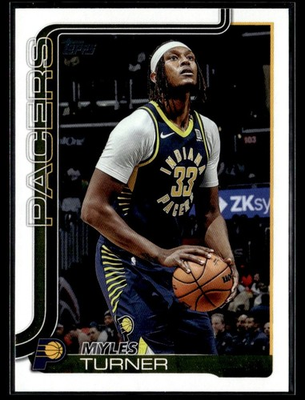 #ad #ad 2025 26 TOPPS MYLES TURNER INDIANA PACERS #49 $1.99