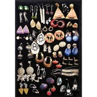 Vintage Earring Lot Trifari Marvella Alpaca Mexico 925 Sterling Enamel 38 Pairs