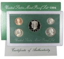 1994 Clad Proof Set U.S. Mint Original Government Packaging OGP COA