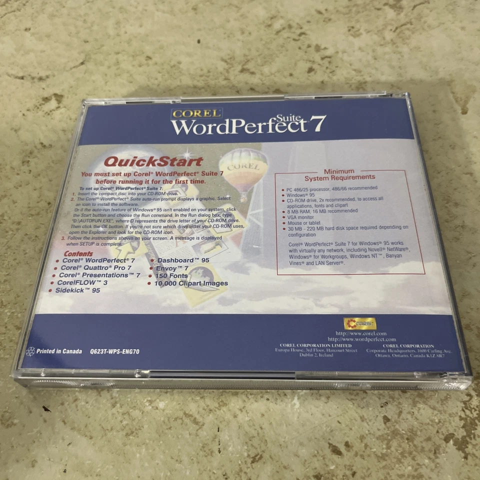 Corel WordPerfect Word Perfect 7 Suite PC / Windows 95 CD-ROM #2 - Image 4 of 4