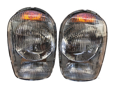 Pair of Euro Style Headlights W/ Bosch Lens fits Mercedes W113 230SL 250SL 280SL